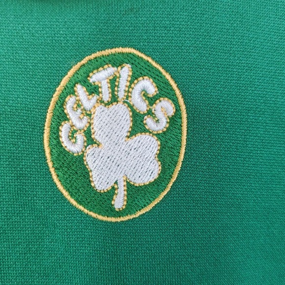 Vintage Majestic Hardwood Classics Boston Celtics Mens Large Jersey Green - Picture 8 of 9